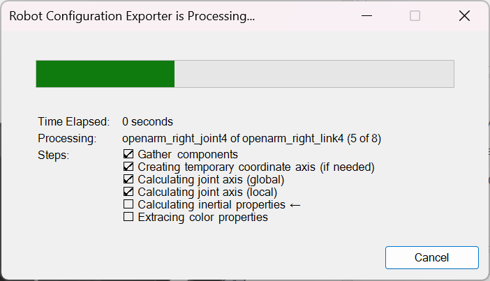 Brief progress bar