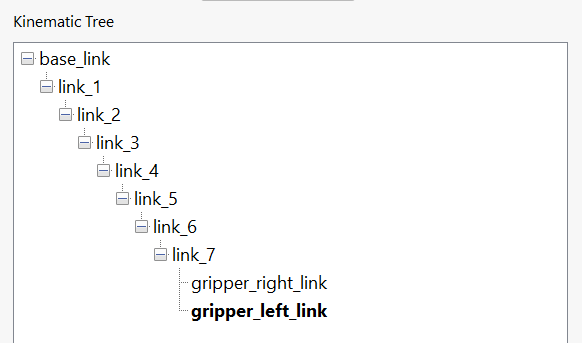 Renaming gripper links