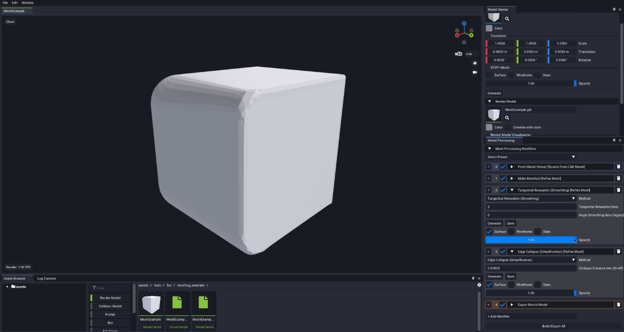 Opacity slider